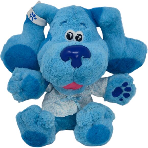 Nickelodeon Check‎ Up Time Blue Talking Heartbeat Blues Clues Stuffed Plush 10" - Picture 1 of 6